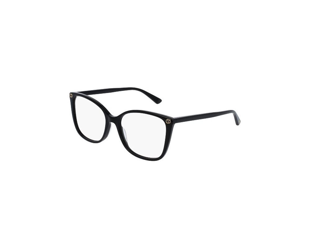 Lunettes de vue Gucci Lettering GG0026O Noir - vue de face