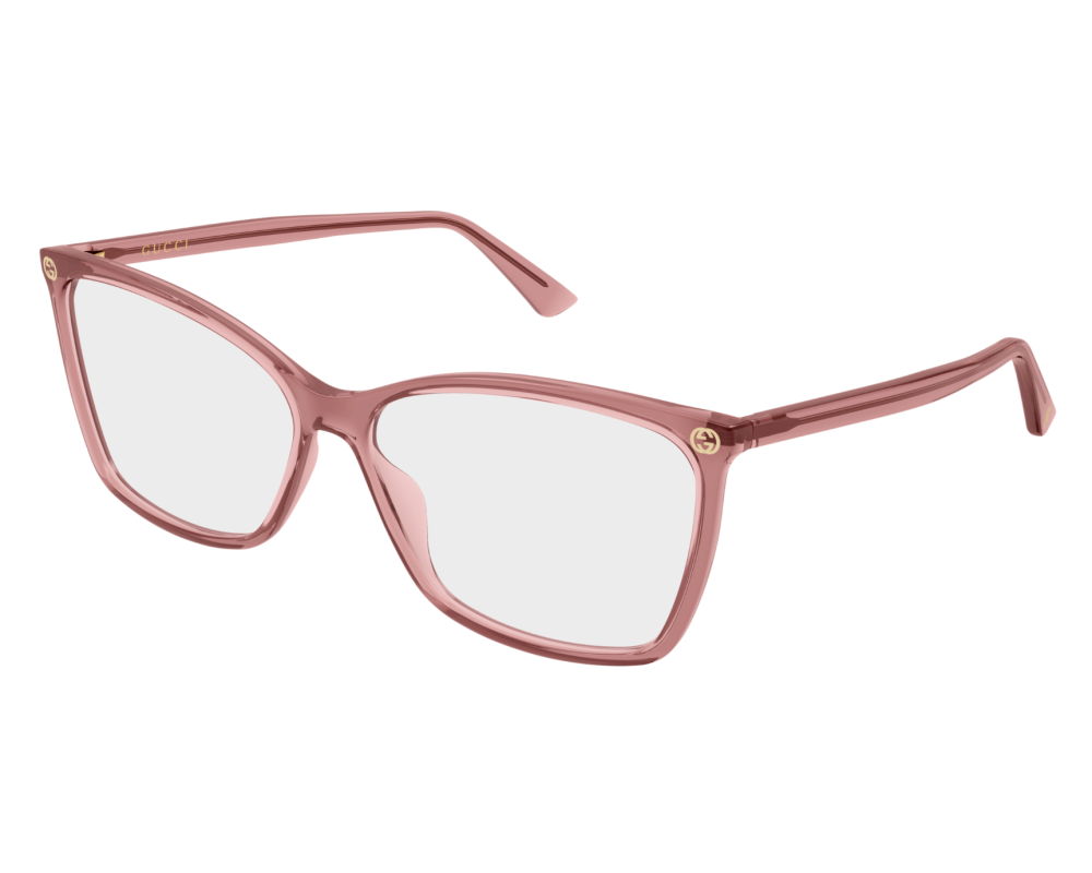 Lunettes de vue Gucci LOGO GG0025O Noir - vue 3/4