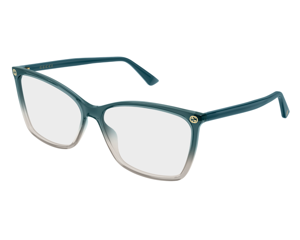 Lunettes de vue Gucci LOGO GG0025O Noir - vue 3/4