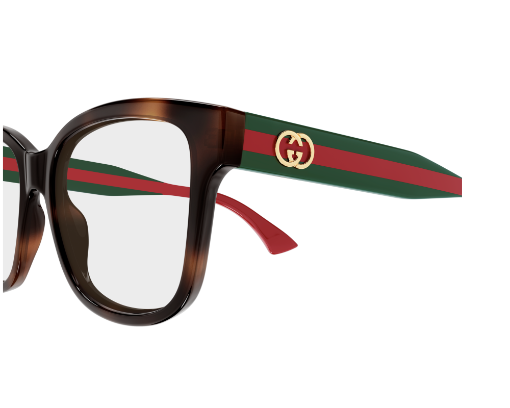 Lunettes de vue Gucci Sign GG0038OANN Noir - vue de face
